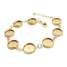 Support de Bracelet 10mm – Acier Inoxydable 304 Doré à l'Or Fin 18K, IONIQUE