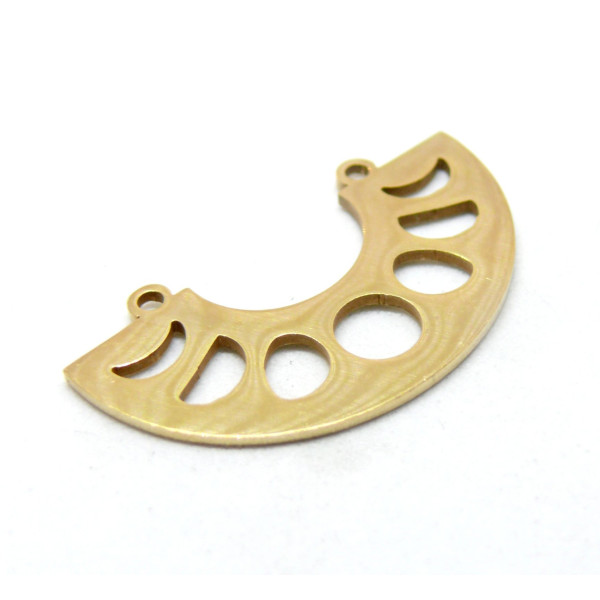 Connecteur Demi Cercle  32 mm, Acier Inoxydable 304 finition Doré