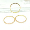 Anneaux fermés 16mm Cuivre, finition Doré à l'or fin 18K