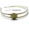 Serre tête modèle double Plateau lisse 20mm, laiton BRONZE