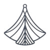 Estampes, pendentif filigrane Eventail Art Déco 40 par 45mm, Coloris GRIS, DIY bijoux