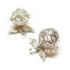 Pendentif Cage et Perle Bola Nature Harmony Grossesse Ailes d'ange 18mm, finition Argent Platine