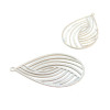 Estampes, pendentifs Goutte 32.5mm, Acier Inoxydable 304 finition Argenté