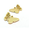 Pendentif Papillon 18mm, Acier Inoxydable 304, finition Doré Placage IONIQUE