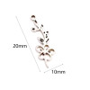 Pendentifs Fleur sur tige 20 mm, symbole mois de Mai, Acier Inoxydable 304 finition Argenté