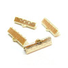 Serres fils, Griffes, Pince ATTACHE RUBAN, embouts à serrer 20mm Acier Inoxydable 304, finition doré