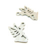 Pendentifs Ange 14mm, Acier Inoxydable finition Argenté