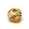 Connecteur, forme géométrique, Noeud d'amour 14mm, Laiton finition Doré,  pour création de bijoux raffinés