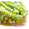 Perles Rondelles Verre 10 par 8mm, Verre Millefiori fait Main