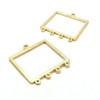 Multi Connecteurs, Chandeliers Rectangle 22mm , Acier Inoxydable 304 finition Doré REF 7