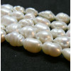Perles Naturelles Keishi, forme de grain de riz 10mm, finition Crème