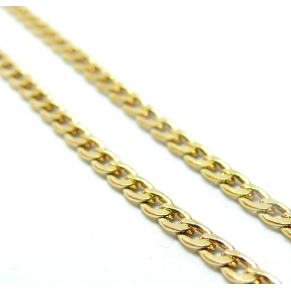 Chaine, maille Gourmette 4 par 3mm, Acier Inoxydable 304 finition Doré