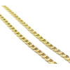 Chaine, maille Gourmette 4 par 3mm, Acier Inoxydable 304  finition Doré
