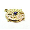 Pendentif, Boho Chic 25 par 16mm, Acier Inoxydable 304 finition Doré