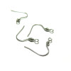 Boucles d'oreille Crochet style Ressort 16mm,  Acier Inoxydable 316 finition Argenté
