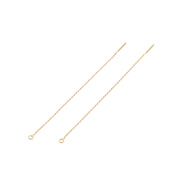 Chaines pour boucle d'oreille 10.9 cm, Acier Inoxydable 304 finition Doré, Placage IONIQUE