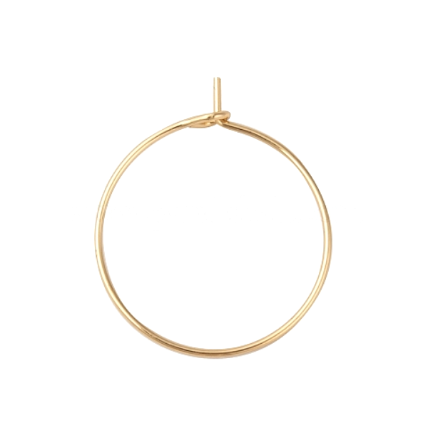 Créoles Boucles d'oreille 30mm x 0.8mm – Acier Inoxydable 316L Doré à l'or fin 18K