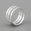 Bagues Ouvre Anneaux Outil Bijoux Laiton Finition Argent Platine
