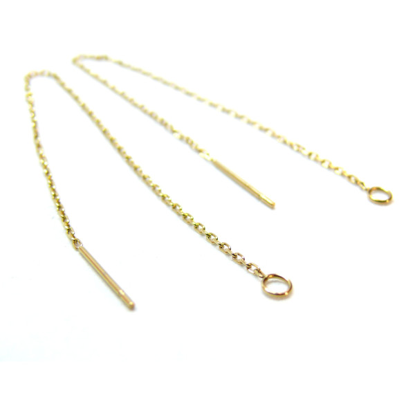 Chaines pour boucle d'oreille 10.9 cm, Acier Inoxydable 304 finition Doré, Placage IONIQUE