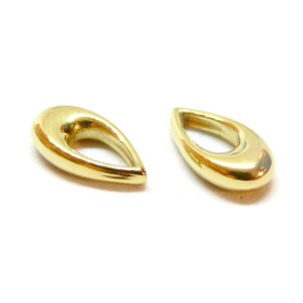 Pendentif Goutte 16mm, Acier Inoxydable 304 finition Doré