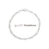 BRACELET 21cm CHAINE metal couleur ARGENT VIF