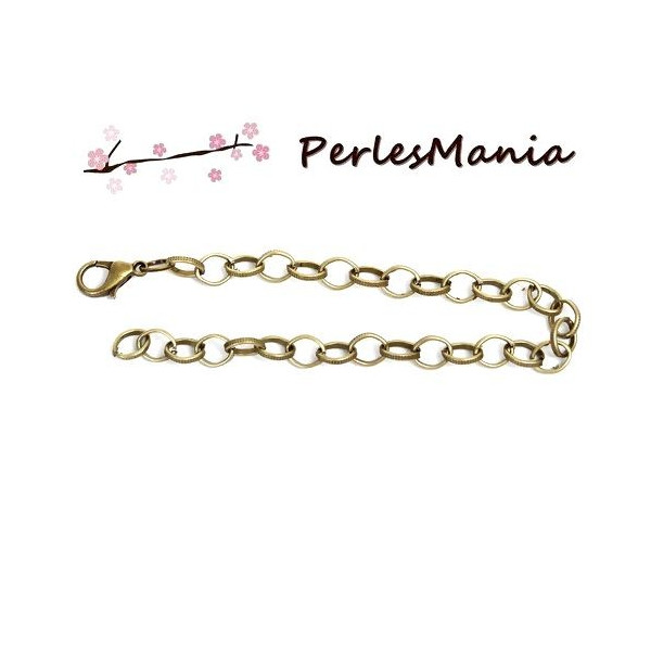 BRACELETS 20cm CHAINE metal couleur BRONZE
