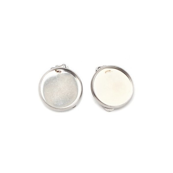 S110256577 PAX 10 Supports de Boucles d'oreille Clips 14 mm ACIER INOXYDABLE