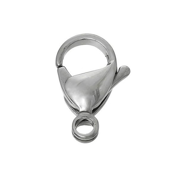 Mousquetons 10 mm, Acier Inoxydable 316 finition Argenté