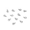 Mousquetons 10 mm, Acier Inoxydable 316 finition Argenté