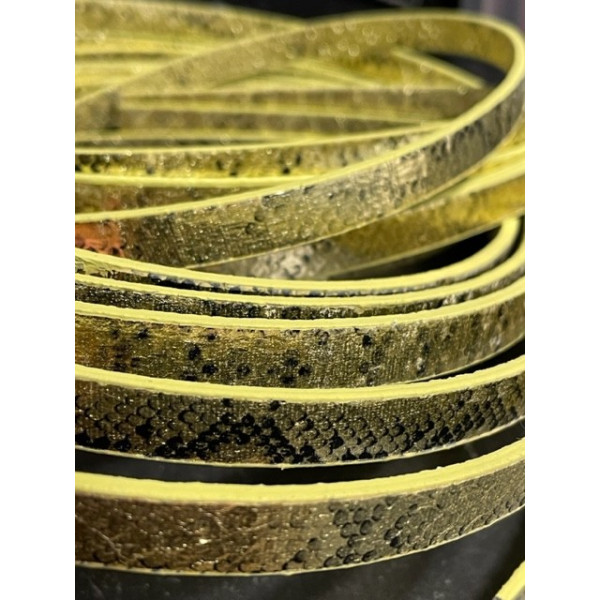 Lot de 1,2m de cordon plat 10mm Imitation serpent