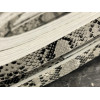 Cordon plat 10mm Imitation serpent