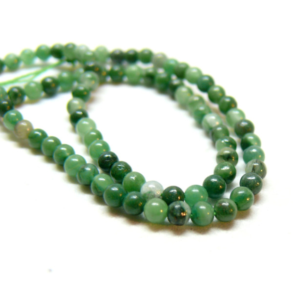 Perles Jade Africaine 2mm coloris M06