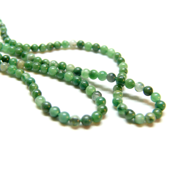 Perles Jade Africaine 2mm coloris M06