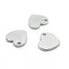 Pendentifs forme Cœur 10mm, acier Inoxydable 304 finition Argenté
