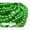 1 fil denviron 125 perles de verre nacré VERT 8mm 2G5602 fournitures pour bijoux