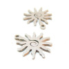 pendentifs Soleil 17 mm – Acier inoxydable 316L finition argentée