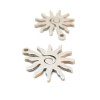 pendentifs Soleil 17 mm – Acier inoxydable 316L finition argentée