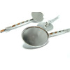 supports de barrettes, Bob pin, Plateau dentelle,  métal coloris Argent platine