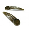 Supports de barrette clip STRIE 12mm, laiton finition Bronze