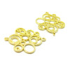 Connecteurs, Pendentifs Chandeliers  Multi Bulle Métal coloris Doré