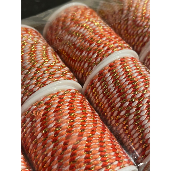 Cordon tressé, fil métallisé doré 1.5mm coloris D34