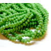 Perles à facettes, rondelles en verre 4 par 3mm, coloris VERT Pomme, couleur D30