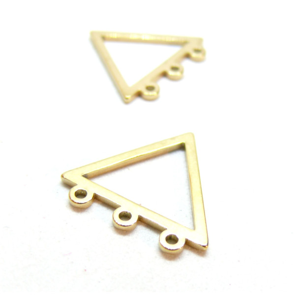Multi Connecteurs Triangle 18mm, Acier Inoxydable 304 finition Doré