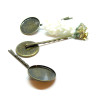 Supports de barrettes 20mm, BRONZE ronde qualité pour création de bijoux
