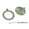 Supports de pendentif ARTY mulit étoile 25mm, Laiton finition Argent Antique