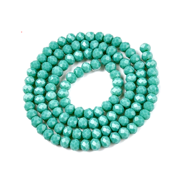 Perles à facettes rondelles en verre 4 par 3mm coloris D31