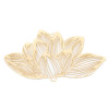 Estampes, connecteur filigrane, Fleur de Lotus 71mm, métal finition Doré