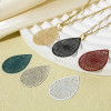 Estampes, Pendentifs Goutte 29mm, métal finition ROUGE