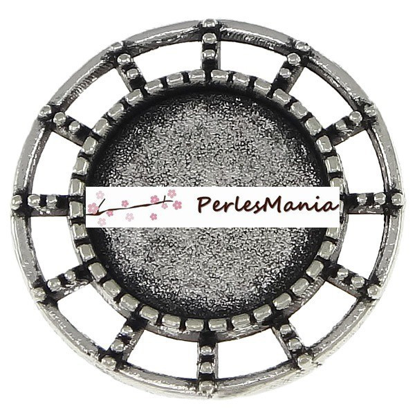 Pendentifs CONNECTEUR ARTY , laiton finition Argent Antique