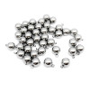 Pendentifs Bille 3mm, Acier Inoxydable 304 finition Argenté